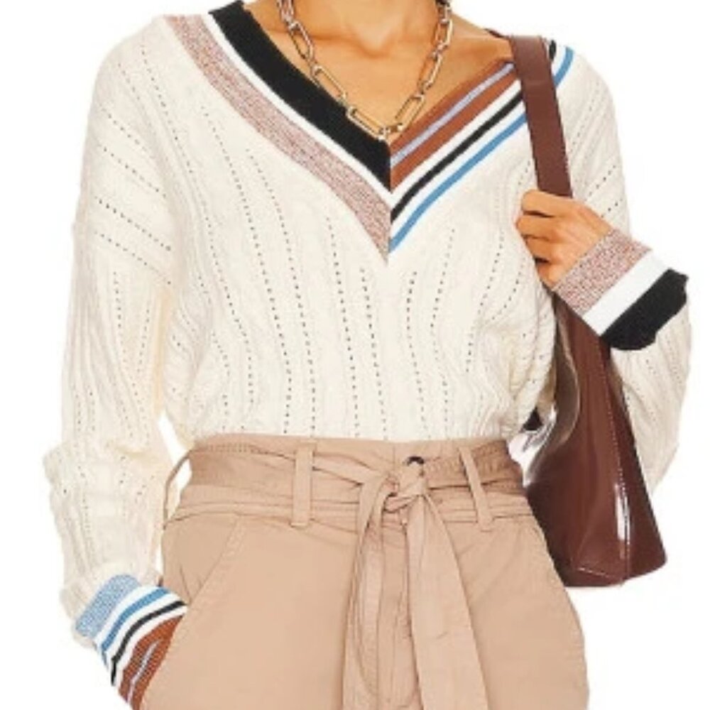 Veronica Beard | Rory V Neck Pullover (Size: S)